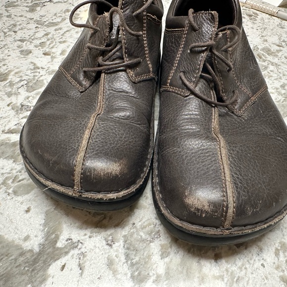 Men's footprints Birkenstock Brown Leather Shoes - Picture 5 of 9